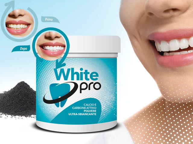 Miglior dentifricio nero sbiancante al carbone attivo White-Pro